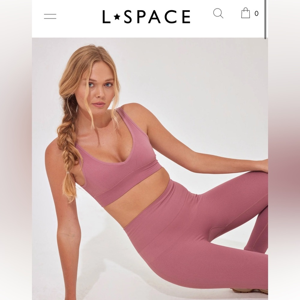 L space work it set bra and leggings